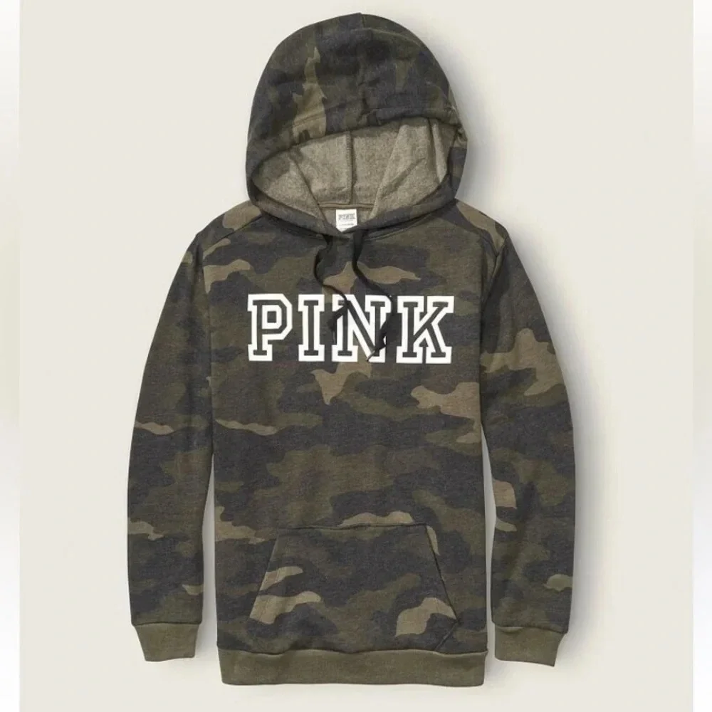 Pink camo hoodie
